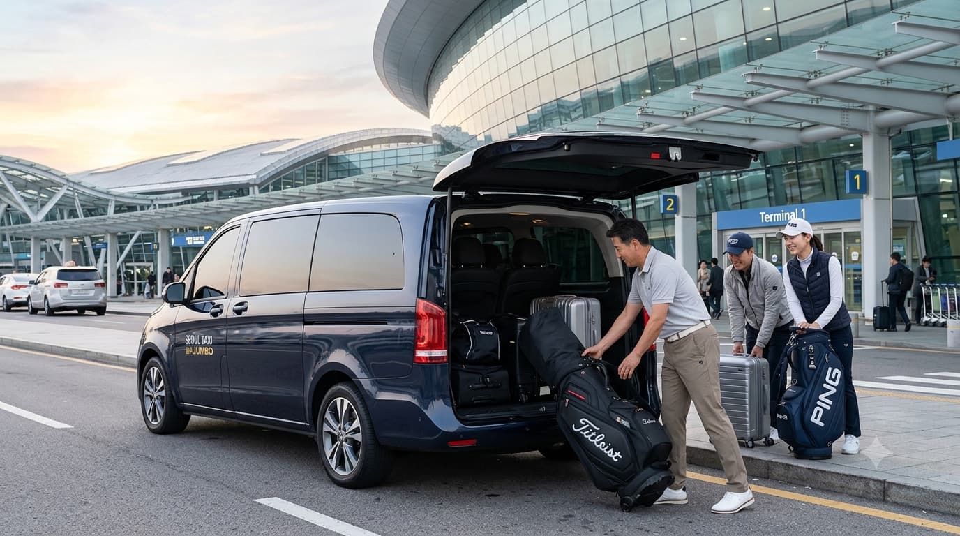 Taxi From Incheon Airport With Golf Bags